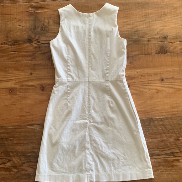 Pink Tartan White Dress With Pockets - Picture 2 of 3